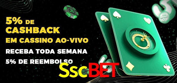 Promoções do cassino ao Vivo Sscbet